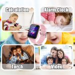 PTHTECHUS Kids Smart Watch Phone 2 Way Call SOS Games Camera MP3 Touch - Image 7