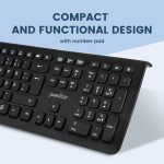 Perixx PERIDUO-703B Wireless Keyboard Mouse Set UK QWERTY Full Size Number Pad - Image 6