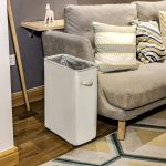 WOWLIVE Slim Laundry Basket on Wheels 44L Folding Waterproof - Image 6