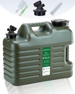 UPWOIGH 18.5L 5 Gallon Water Carrier with Tap BPA Free Camping Caravan Green - Image 1