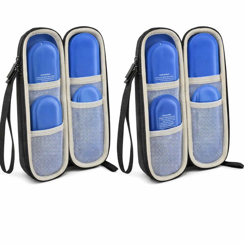 9a58c6b5-8989-4c5b-bd7f-23992f8e53f9 2 x Diabetic Travel Case with 4 Nylon Ice Packs Insulin Cooler Travel Case 2 x