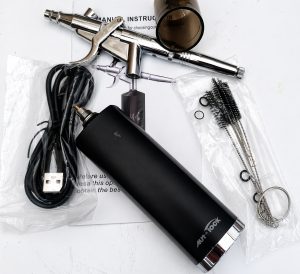 Autolock Airbrush Set 32PSI Compressor Dual Action Fast Charging (Used)