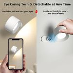 Coollamp LED Wall Light Rechargeable Battery Operated Reading Lamp Touch Control - Image 4