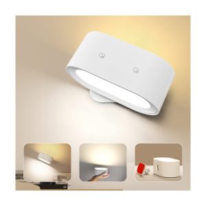Rechargeable Wall Light Battery Operated Touch Control 360° Rotating Reading Lam