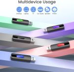 Vansuny 5 Pack 64GB USB Flash Drive Memory Stick Retractable Thumb Pen Drive Colours - Image 7