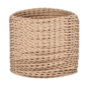 Vintage Braided Lamp Cable 10m 18AWG 3 Core Cloth Covered Wire Beige