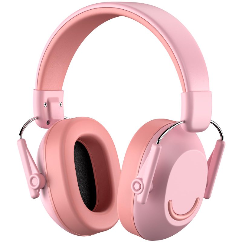 Kids Ear Defenders Noise Cancelling Ear Muffs Autism Hearing Protection Pink Kid