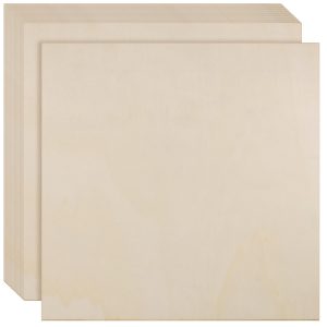 20pc Plywood Sheets 300x300x3mm Unfinished Wood Boards Laser Cut Craft DIY 20pc