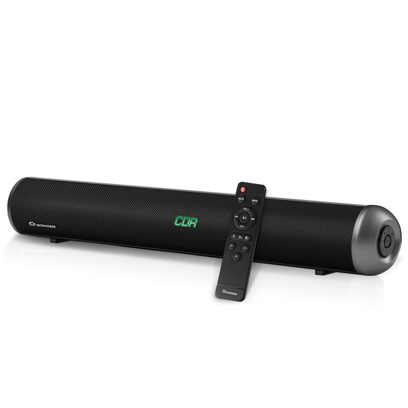 Wohome 20 Inch 50w Soundbar Bluetooth 5.0 TV Speaker Optical HDMI AUX USB Coaxia
