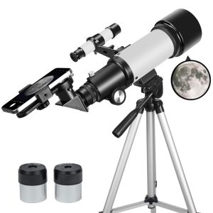 70mm Refractor Telescope Astronomy Scope Tripod Phone Adapter Beginners Kids 70m