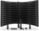 Aokeo AO-504 Foldable Mic Isolation Shield Reflection Filter Blue Yeti Condenser