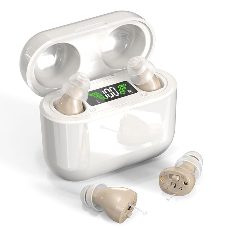 61XGfExdrsL Rechargeable Hearing Amplifier Invisible In Ear Noise Reduction Charging Case Re