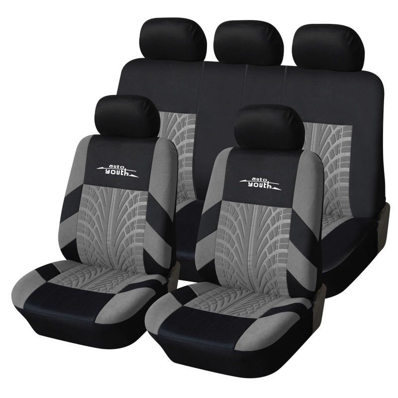 61hI0HamLL Universal Car Seat Covers Full Set Durable Polyester Washable