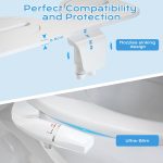 BYRISON Ultra Slim Bidet Toilet Seat Attachment Dual Nozzle Non Electric - Image 3