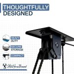 YourBoard Cargo Box Ceiling Storage Hoist Garage Pulley Lift Roof - Image 5