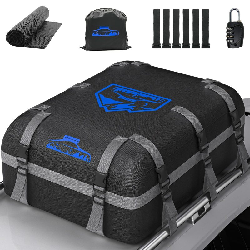 81ih151QjHL Car Roof Bag 20 Cubic/566 L Waterproof Anti-Slip Mat 10 Straps (New other (see d