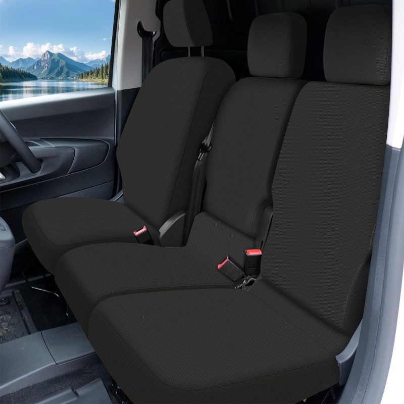 81tgqSV9XCL Black Seat Covers for 2019- Vauxhall Combo Peugeot Partner Citroen Berlingo Blac