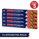 5 x Extra Wide Kitchen Foil 5m x 440mm 5 x Extra Wide Kitchen Foil 5m 440mm