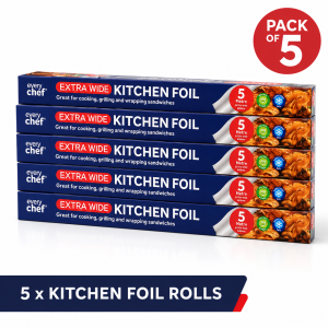 5 x Extra Wide Kitchen Foil 5m x 440mm 5 x Extra Wide Kitchen Foil 5m 440mm