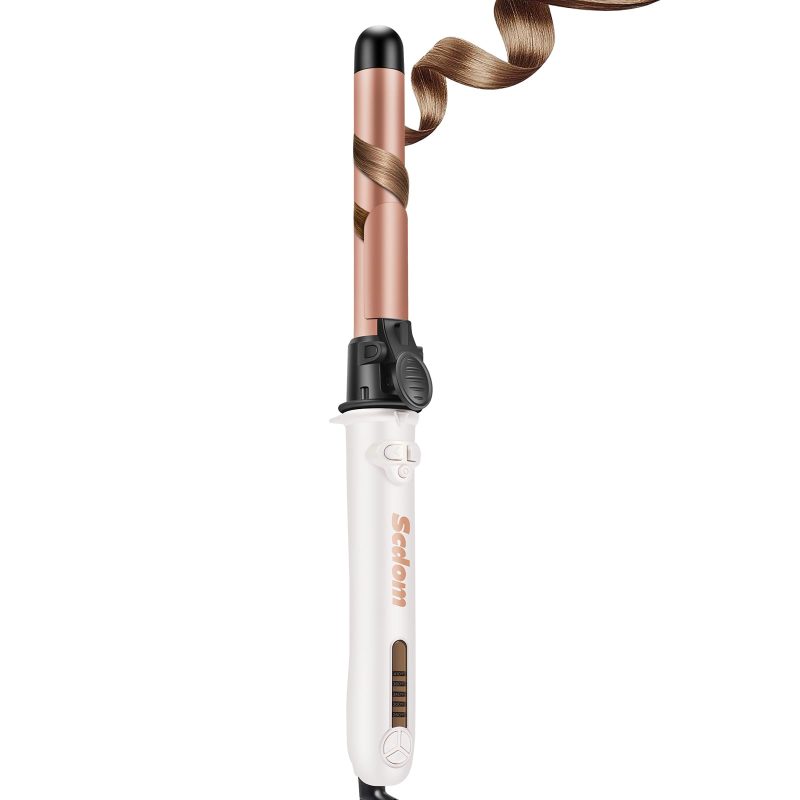 51Cgd2yjZL Rotating Curling Iron Automatic Reset 5 Heat Settings Global