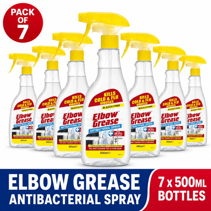 9455deb4-742e-46cf-a1fe-9c3fd52ea5fb 7 x Elbow Grease Anti-Bacterial Spray 500 ML Home Care Cleaning Kitchen Cleaners