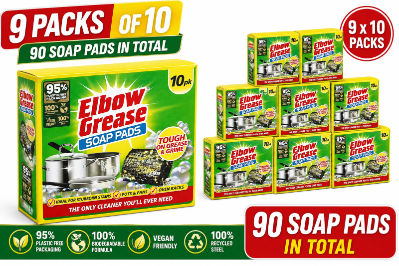 e7423148-7bdf-4820-9554-1e87f511b2cd 9 x 10 Pack Elbow Grease Soap Pads