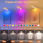 Lightsjoy 3 Pack Picture Lights for Wall Rechargeable - Image 2