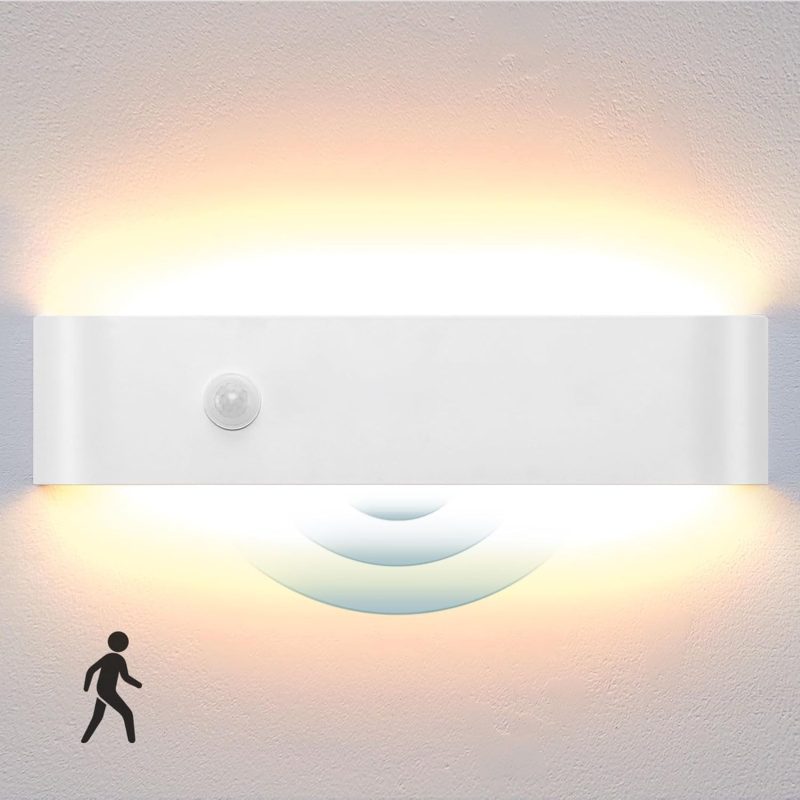 40cm Motion Sensor Wall Lights 18W LED 1800 Lumens Auto On/Off