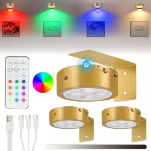 Lightsjoy 3 Pack Picture Lights for Wall Rechargeable - Image 1