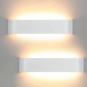 2PCs 40cm LED Wall Lights Indoor 18W 3000K Warm White Modern Design