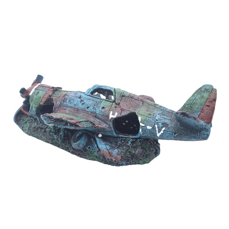 61pugqIXaIL Fighter Plane Model Decorative Detailed Multifunctional Battle Damaged